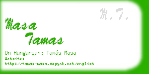 masa tamas business card